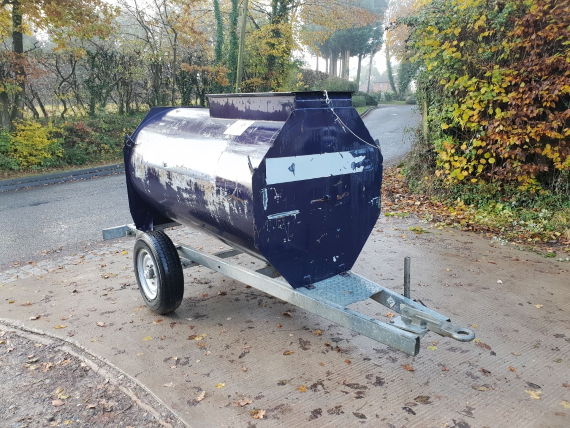 Main 1000 litre Bunded Site Tow Diesel Bowser - Image 4 of 9