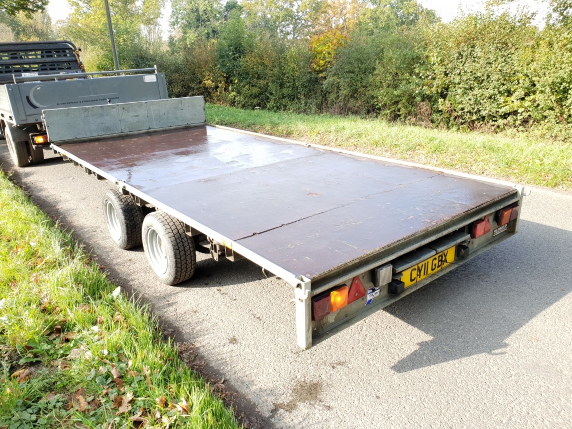 2012 Ifor Williams flatbed Trailer - Image 3 of 6