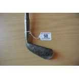 Antique right handed No 2 Iron. Length to heel: H