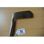 "Antique left handed putter. Termed: Special Acc