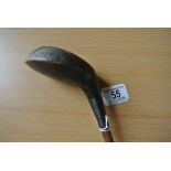 "Antique right handed wood driver, socket head. Da