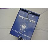 A metal 'Divot Mix' blue box from the Royal Belfas