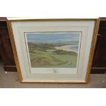 A large framed limited edition print by Peter Munr