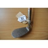 Antique right handed Mashie-Niblick Special. Length to heel: