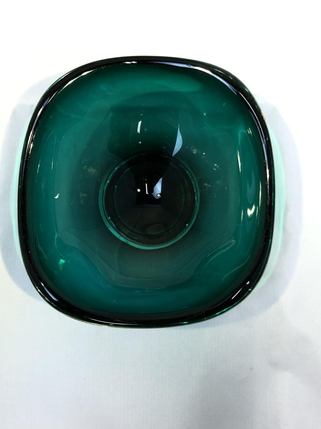 Geoffrey Baxter for Whitefriars - a 9493 arctic green glass vase with cut and polished neck, 24cm - Image 12 of 12
