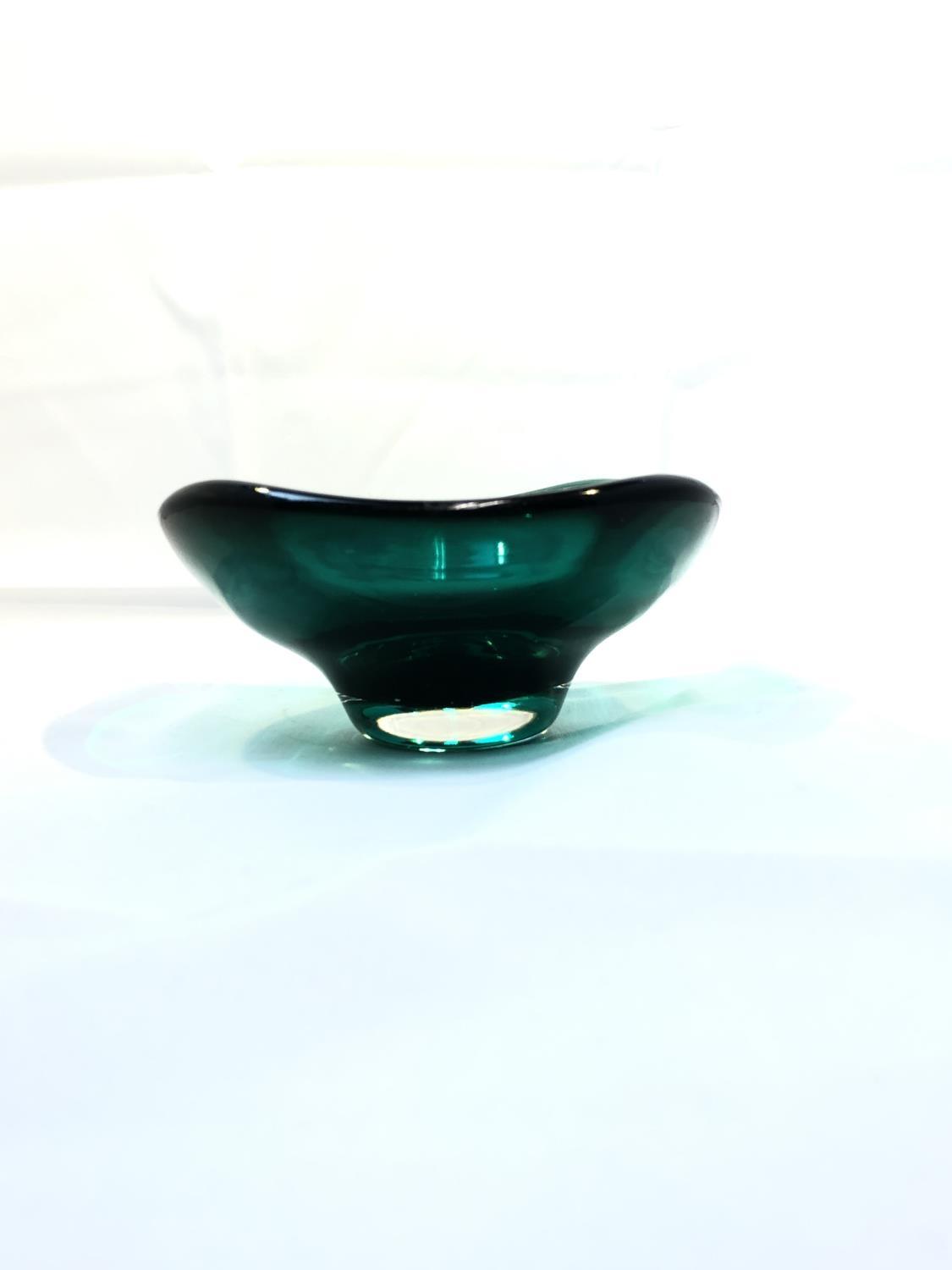 Geoffrey Baxter for Whitefriars - a 9493 arctic green glass vase with cut and polished neck, 24cm - Image 10 of 12