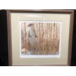 Nicholas Verrall - Otter cut, limited edition colour lithograph, titled, signed and numbered in