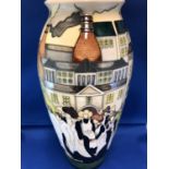 Kerry Goodwin for Moorcroft Pottery - The Walk pattern vase, from the Legacy Collection, tubelined