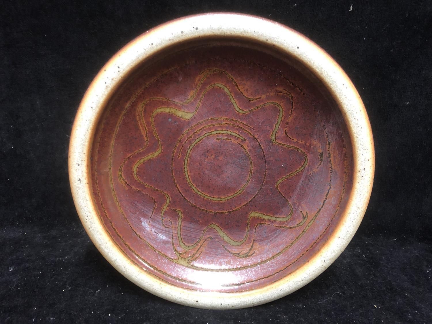 Contemporary Ceramics/Studio Pottery - A John Leach Mulchelney Pottery circular platter with wave - Image 14 of 19