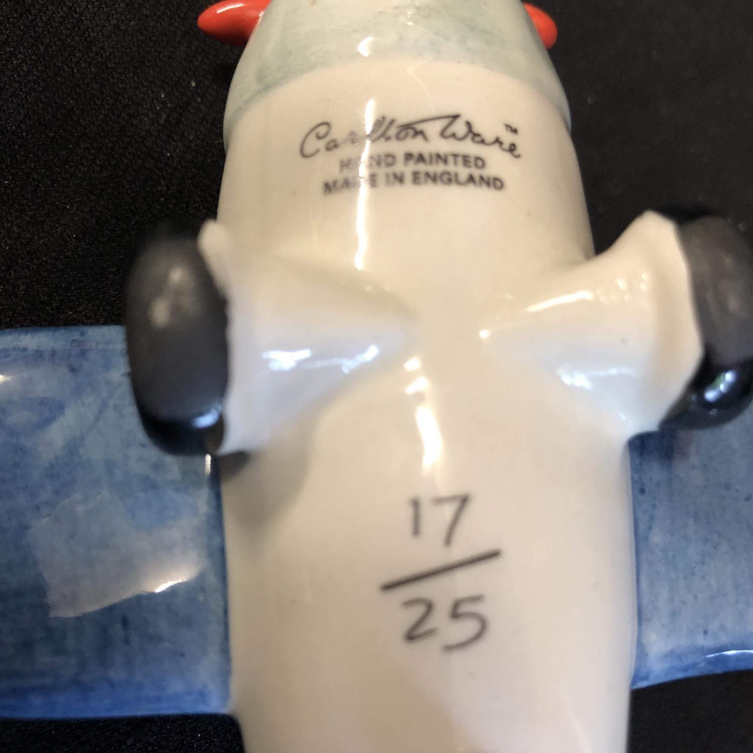 Carlton Ware - A limited edition small Golly in his aeroplane, numbered 17/25, gollys head and - Image 14 of 14