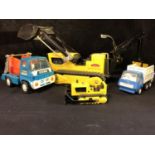 Vintage Construction Toy Vehicles - Including a Tonka No.MXIX "TITAN" Skip truck; a large Tonka T-