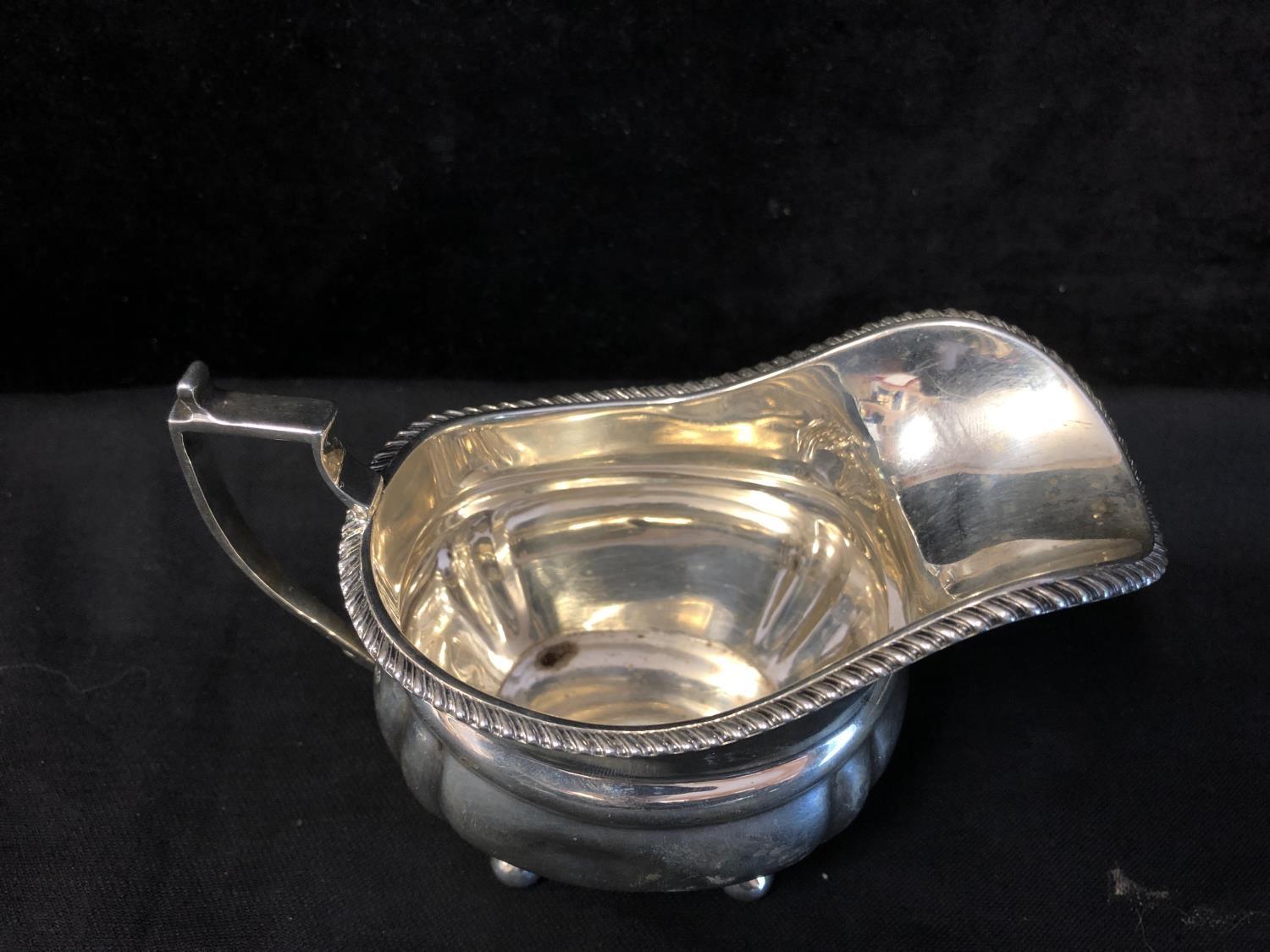 A four piece silver Georgian style tea and coffee service, each piece with finely gadrooned edge and - Image 20 of 21