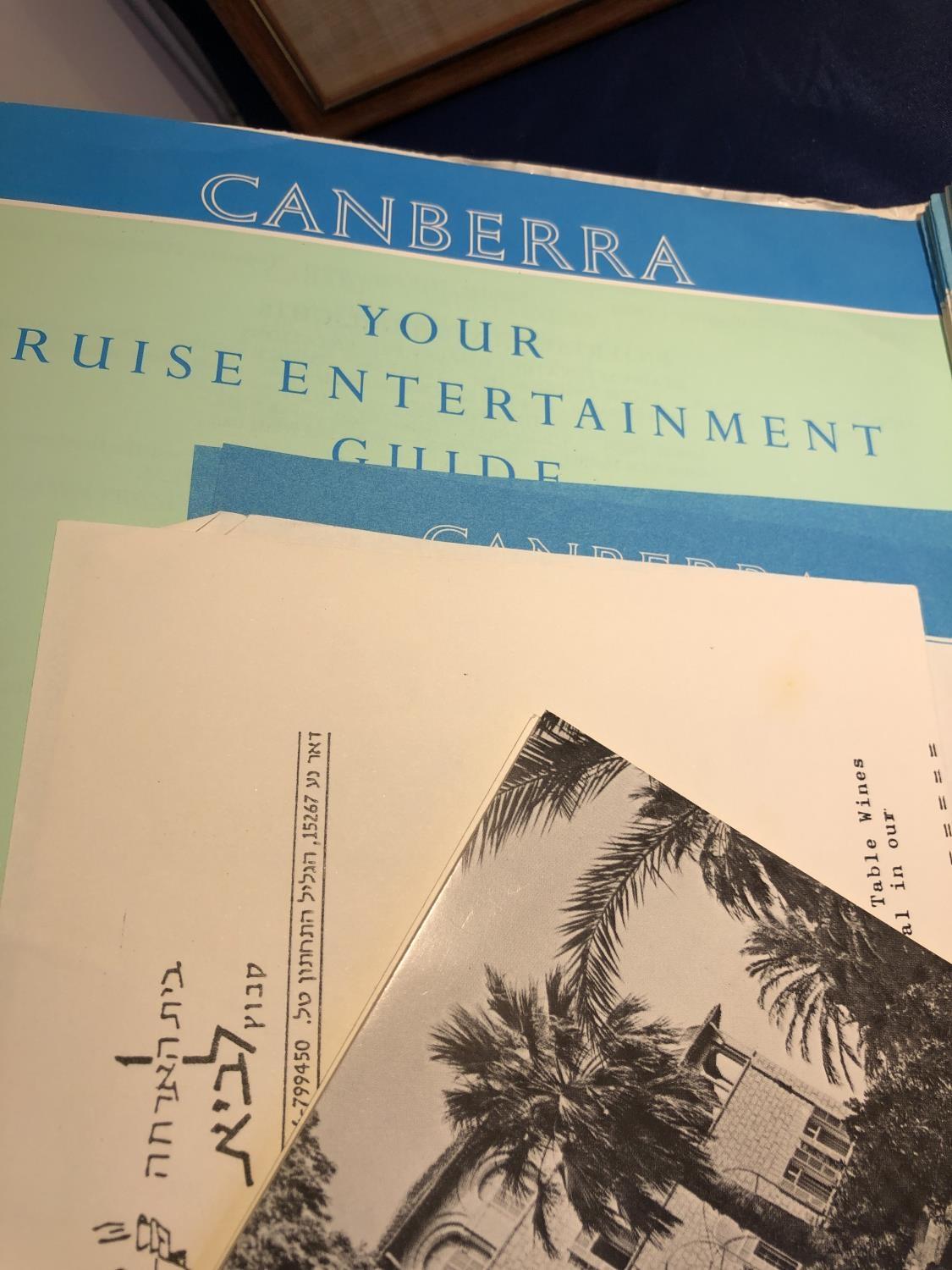 SS Canberra P&O Ocean Liner Interest - Ephemera including, Canberra Welcome aboard pack, cruise - Image 7 of 14