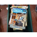 Practical Householder magazines - 1960's interiors DIY magazine, covers in colour with vintage