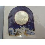 Christmas in Bethlehem 1975, Franklin Mint, Coin /Medal Cachet with official postmark of 24/12/75,