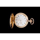 A 14CT YELLOW GOLD POCKET WATCH