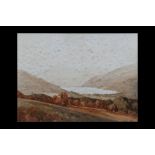 HOWARD KNEE (Irish, 20th century) ''Lough Dan, Co. Wicklow'', watercolour, 12 1/2 x 14 1/2''