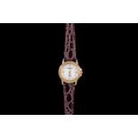 A LADIES DIAMOND SET RAYMOND WEIL WRIST WATCH