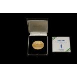 ONE 1966 22 CT GOLD PROOF IRISH GOLD MEDAL CASED AND CERT No 280 BY O'CONNOR AND SONS, 38 mm