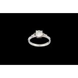 ***WITHDRAWN***A DIAMOND SOLITAIRE RING, of approx. 1.