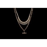 A 9CT GOLD NECKLACE;