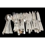 A LARGE COLLECTION OF MODERN SILVER PLATED CUTLERY
