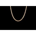 AN 18CT YELLOW GOLD FIGARO LINK NECKCHAIN, 50gms