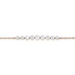 A GRADUATED MOONSTONE LINK BRACELET