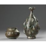 Two Islamic seljuk bronze vessels