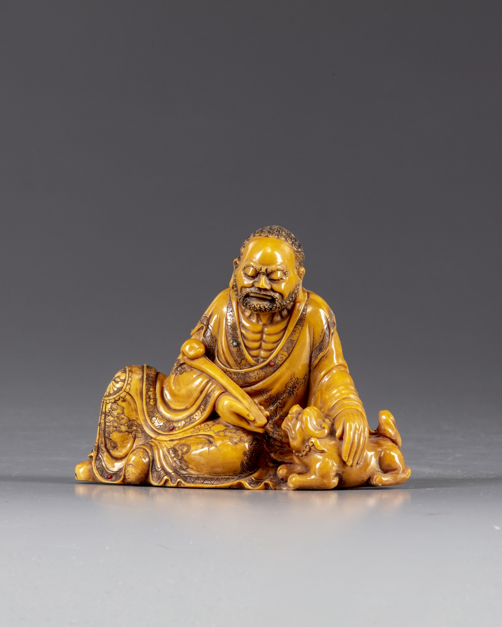 A Chinese soapstone figure