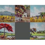 Five Indonesian paintings