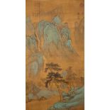 A handscroll with mountain landscape (after Wen Zheng Ming, 1470-1559)