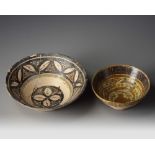 Two Islamic pottery bowls