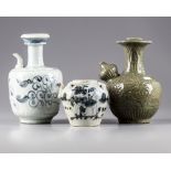 Three Chinese porcelain water jugs