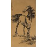 A handscroll with a horse (after Xu Bei Hong, 1895-1953)