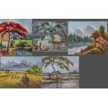 Five Indonesian paintings