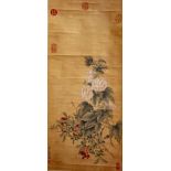 A handscroll depicting flowers