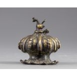 A Persian seljuk bronze inkwell