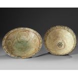 Two Islamic Nishapur pottery bowls