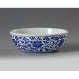 A Chinese blue and white 'lotus' bowl