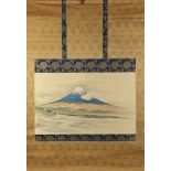 A hand-scroll depicting mount Fuji, kakejiku