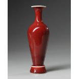 A Chinese copper-red glazed amphora and stand