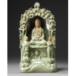 A Chinese Longquan celadon glazed grotto