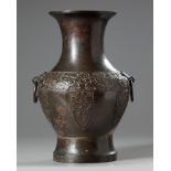 A Chinese bronze archaic 'taotie' vase