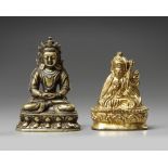 Two small Tibetan bronze figures