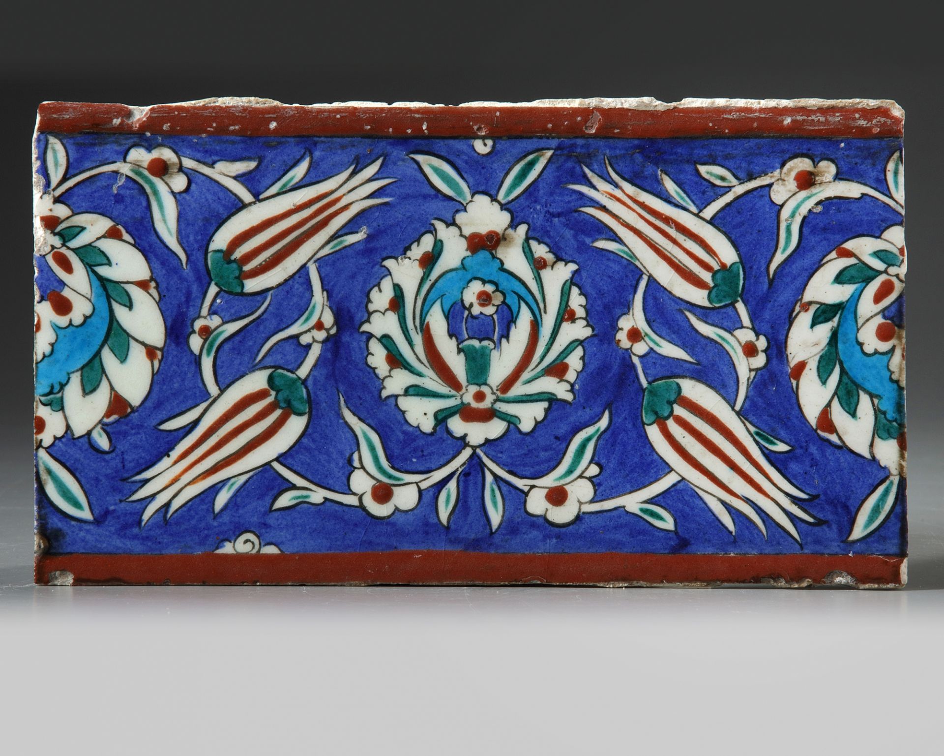 An Ottoman iznik Pottery Tile
