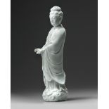 A Dehua figure of Guanyin