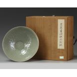 A Korean celadon-glazed 'lotus' bowl