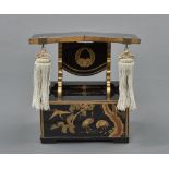 A Japanese lacquered temple reading table