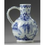 A Japanese blue and white jug